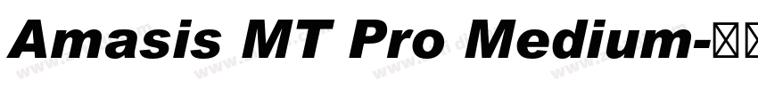 Amasis MT Pro Medium字体转换
